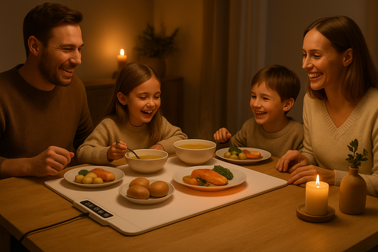 Warmora™ – Foldable Electric Food Warming Mat (Keep Meals Hot & Fresh)
